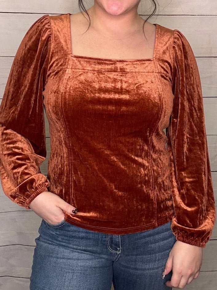 Velvet Square Long Sleeve
