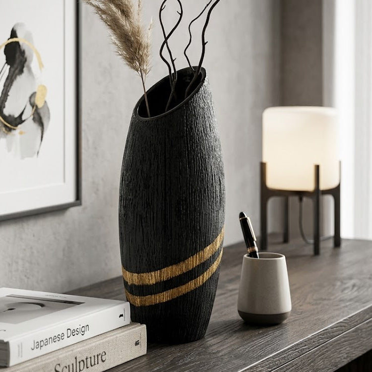 Hori Black/Gold Vase
